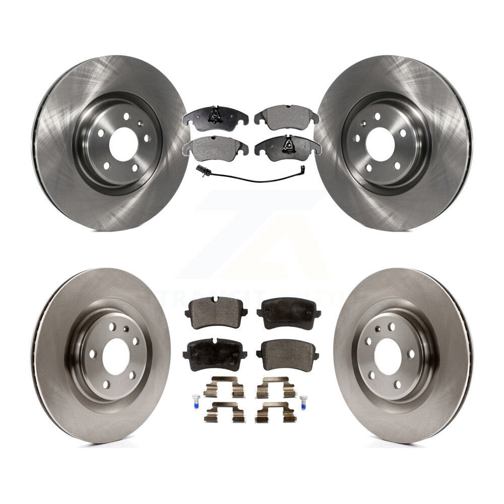 Kit de disques de frein à disque avant et arrière et plaquettes en céramique pour Audi A6 K8T-101546
