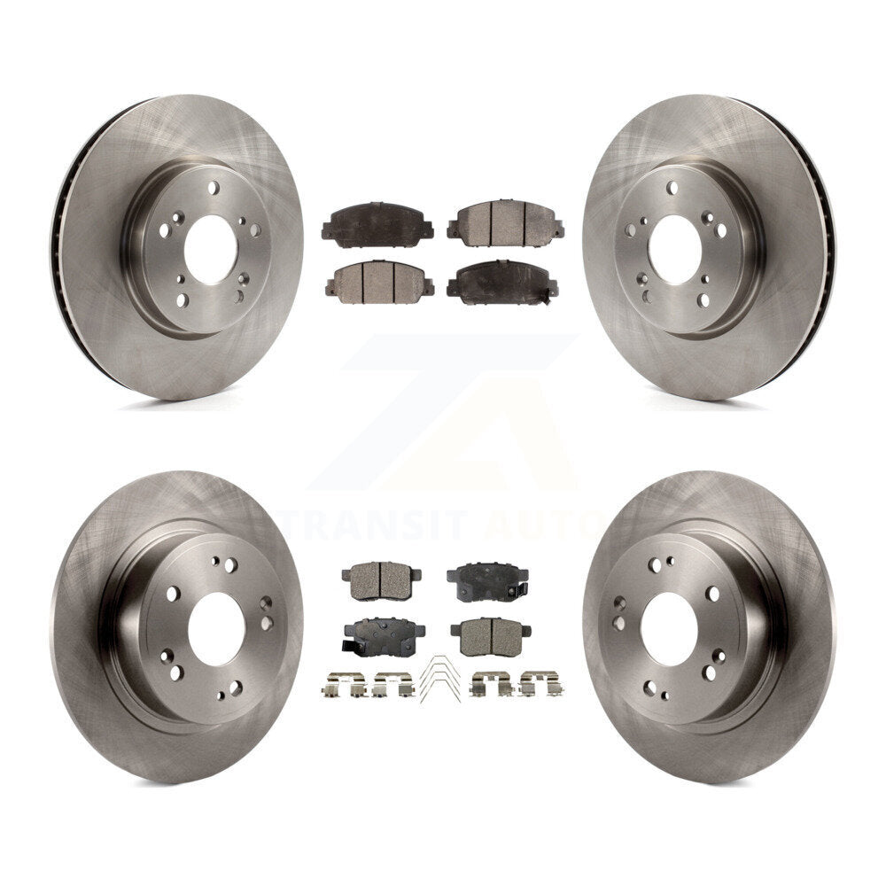 Kit de rotors de frein à disque avant et arrière et plaquettes en céramique pour Honda Accord K8T-101571