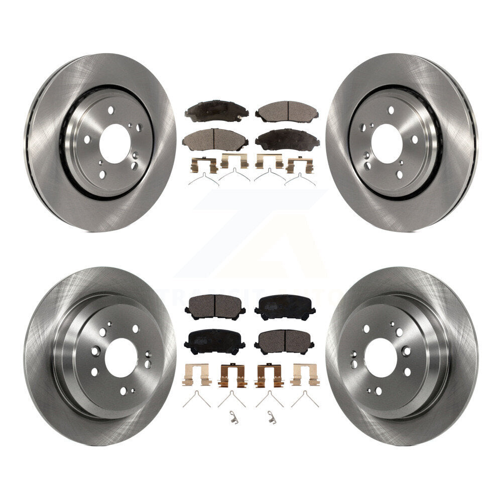 Kit de rotors de frein à disque avant et arrière et plaquettes en céramique pour Honda Pilot Ridgeline