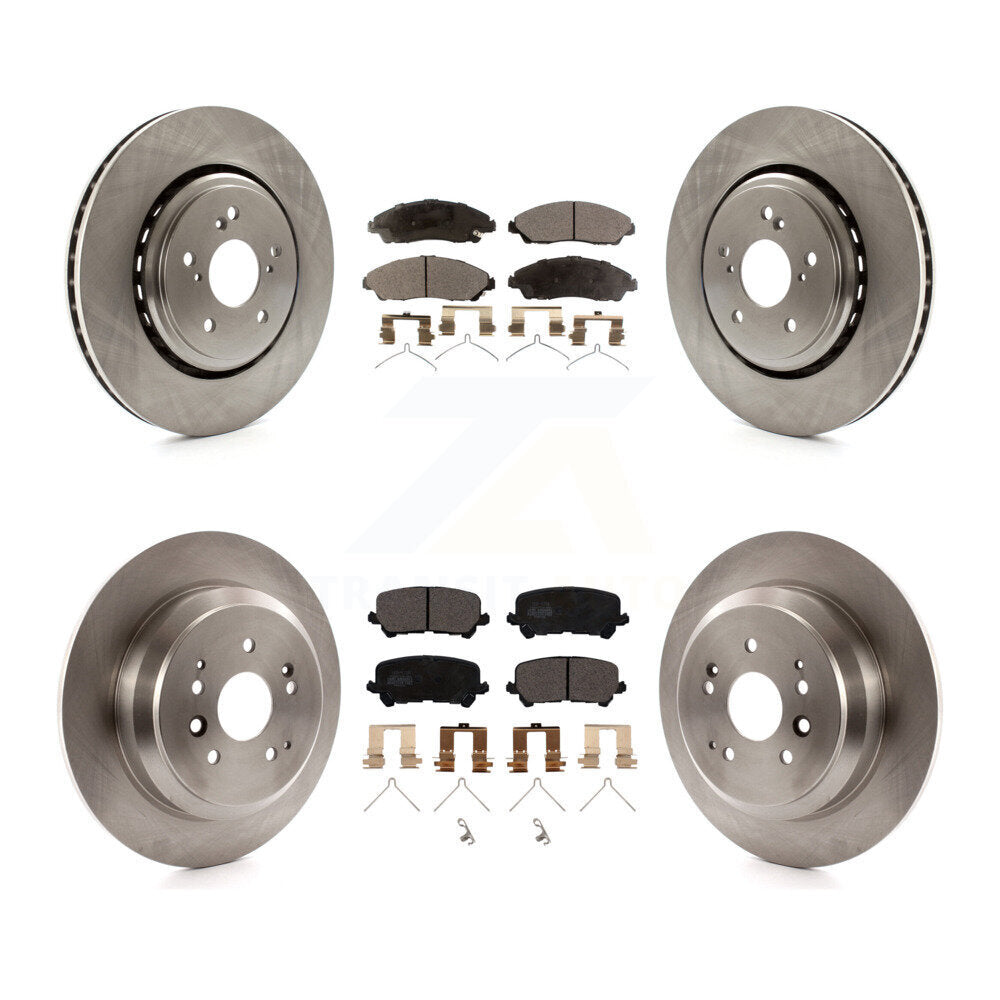 Kit de rotors de frein à disque avant et arrière et plaquettes en céramique pour Acura MDX 2014-2016