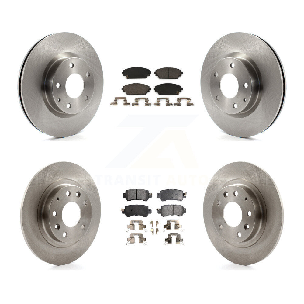 Kit de rotors de frein à disque avant et arrière et plaquettes en céramique pour Mazda CX-3 AWD 2016-2018
