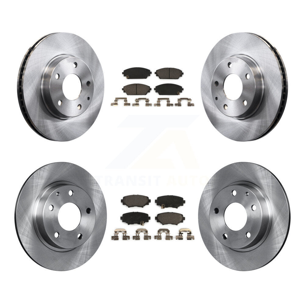 Kit de rotors de frein à disque avant et arrière et plaquettes en céramique pour Mazda 3 Sport K8T-101591
