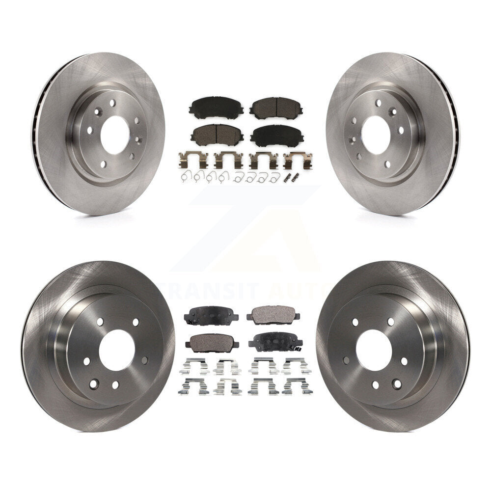 Kit de rotors de frein à disque avant et arrière et plaquettes en céramique pour Nissan Rogue Sport Qashqa