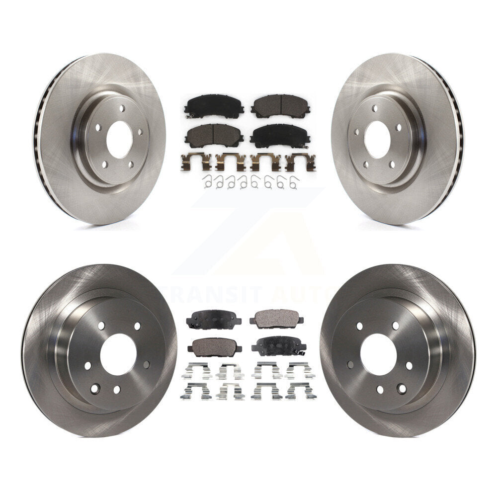 Kit de rotors de frein à disque avant et arrière et plaquettes en céramique pour Nissan Rogue K8T-101598