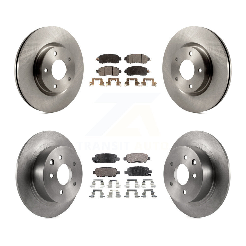 Kit de rotors de frein à disque avant et arrière et plaquettes en céramique pour Nissan Altima K8T-101599