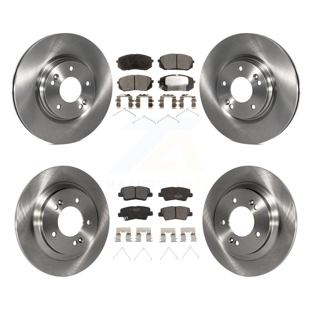 Kit de rotors de frein à disque avant et arrière et plaquettes en céramique pour Kia Optima K8T-101606