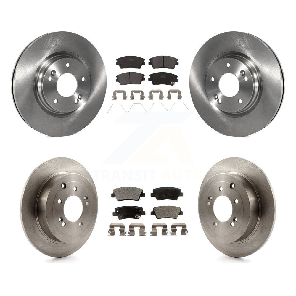 Rotors de frein à disque avant et arrière et Kit de plaquettes en céramique pour Hyundai Tucson Kia Sportag