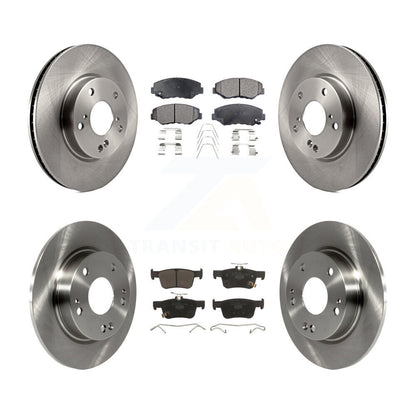 Kit de rotors de frein à disque avant et arrière et plaquettes en céramique pour Honda Civic K8T-101608