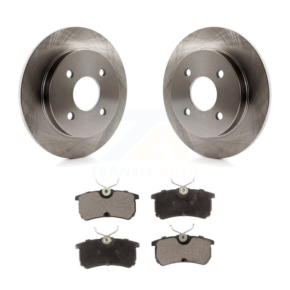 Kit de disques de frein à disque arrière et plaquettes en céramique pour Ford Focus Fiesta K8T-101714