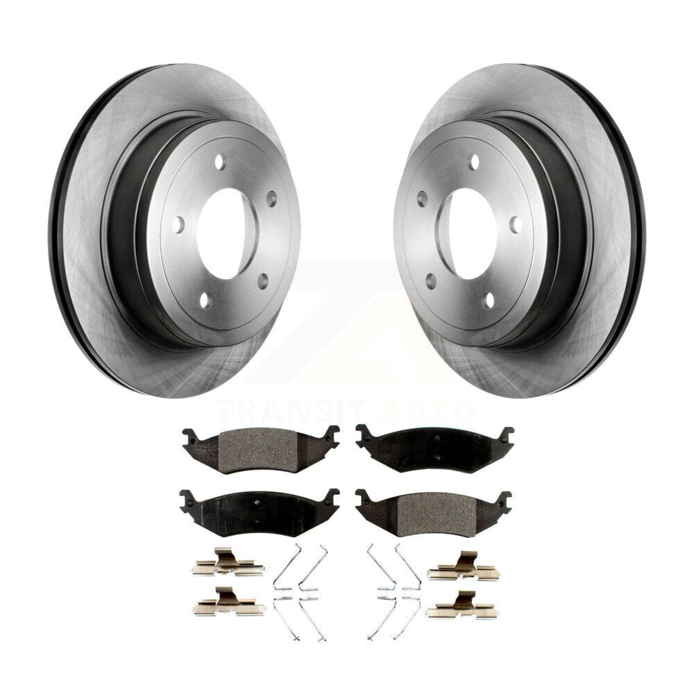 Kit de disques de frein à disque arrière et plaquettes en céramique, pour Ford E-150 Club Wagon Econoline