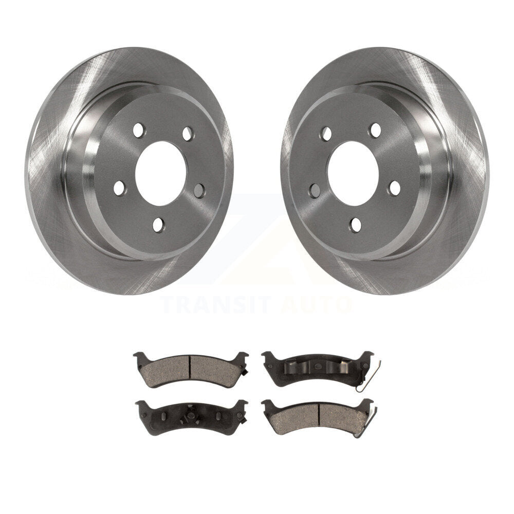 Kit de rotors de frein à disque arrière et plaquettes en céramique pour Jeep Grand Cherokee K8T-101760