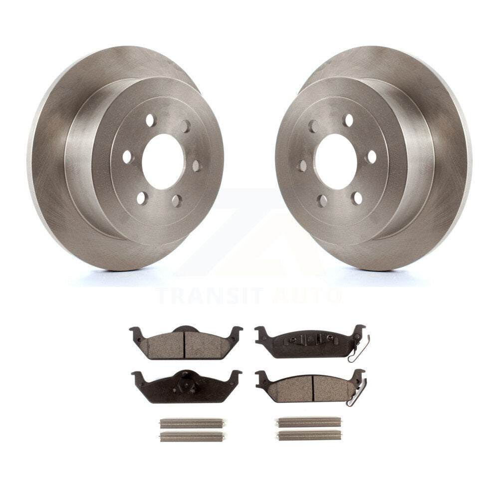 Kit de disques de frein à disque arrière et plaquettes en céramique pour Dodge Dakota 2003-2004