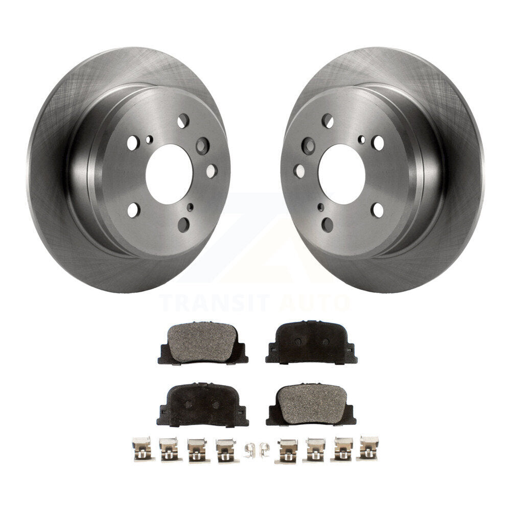 Kit de rotors de frein à disque arrière et plaquettes en céramique pour Toyota Camry Lexus ES300