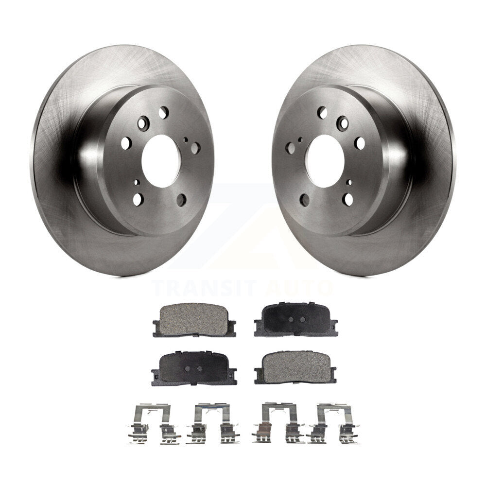 Kit de rotors de frein à disque arrière et plaquettes en céramique pour Toyota Highlander FWD 2001-2003