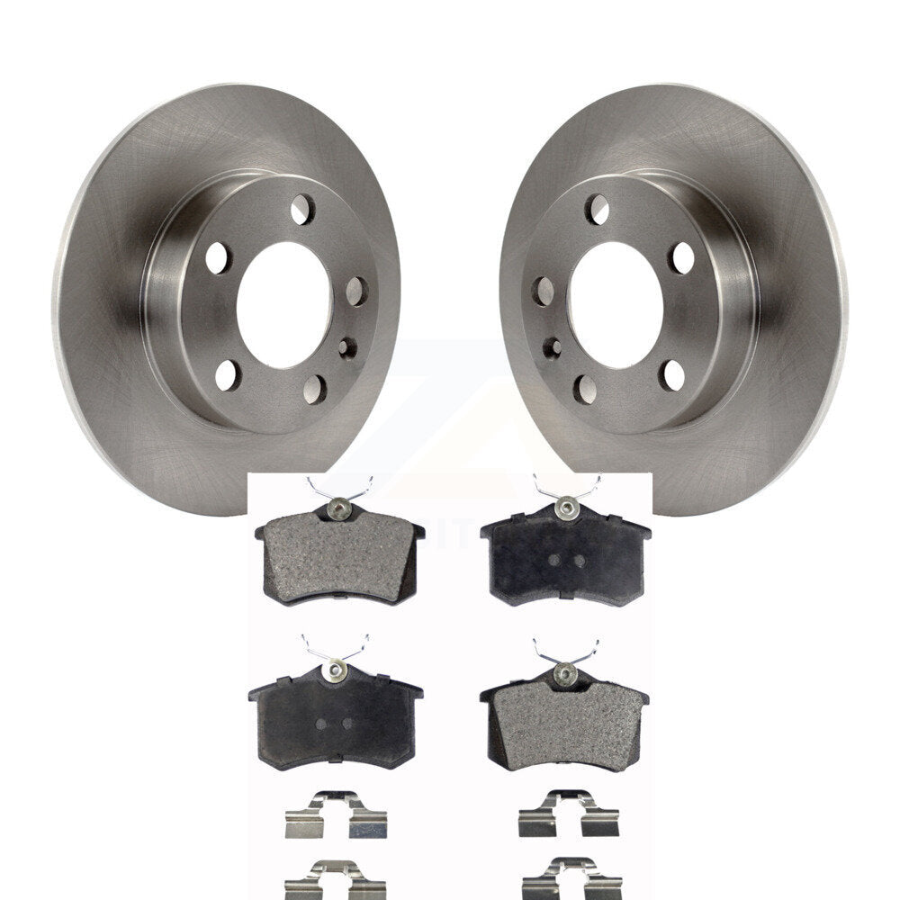Kit de disques de frein à disque arrière et plaquettes en céramique pour Volkswagen Beetle 2007-2010