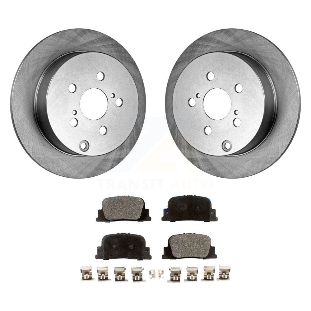 Kit de disques de frein à disque arrière et plaquettes en céramique pour Scion tC 2005-2010 K8T-101849