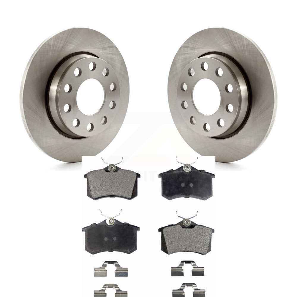 Kit de disques de frein à disque arrière et plaquettes en céramique pour Audi A4 Quattro K8T-101879