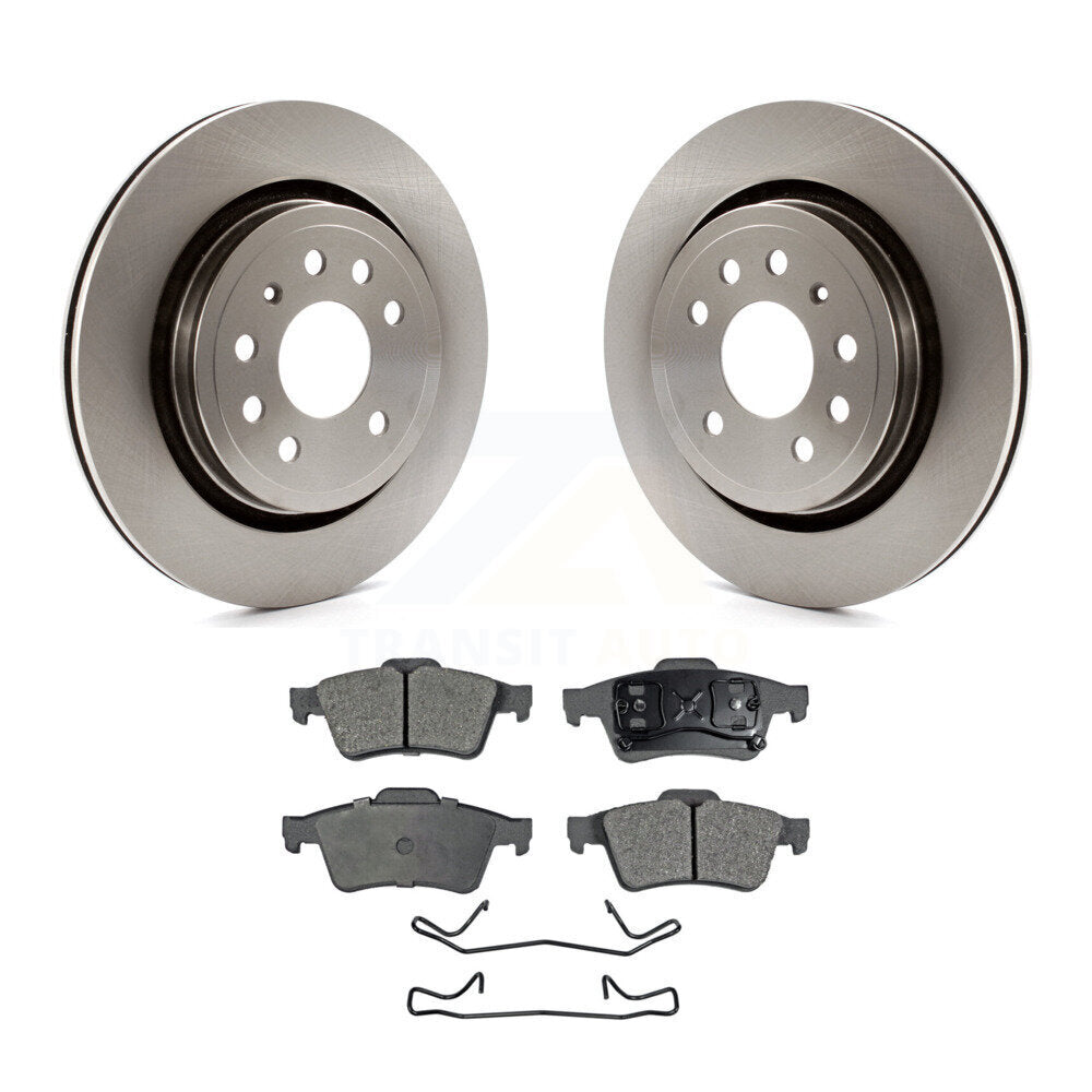 Kit de plaquettes de frein en céramique, Rotors de frein à disque arrière pour berline Saab 9-3 2003 avec Roto ventilé