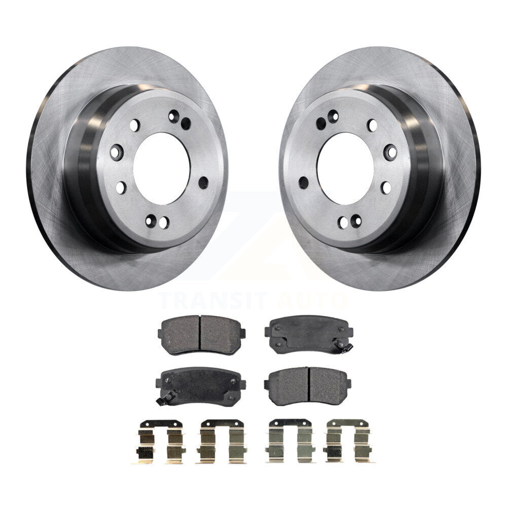 Rotors de frein à disque arrière et Kit de plaquettes en céramique pour Hyundai Elantra Tucson Kia Sportag