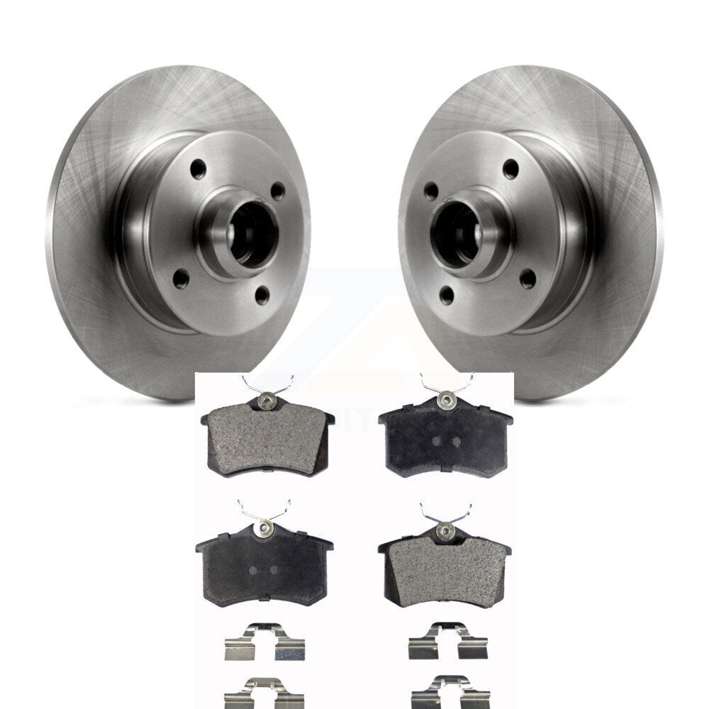 Rotor de frein à disque arrière et Kit de plaquettes en céramique, pour Volkswagen Golf Jetta Passat Corrad