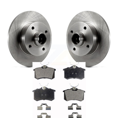 Rotor de frein à disque arrière et Kit de plaquettes en céramique, pour Volkswagen Golf Jetta Passat Corrad