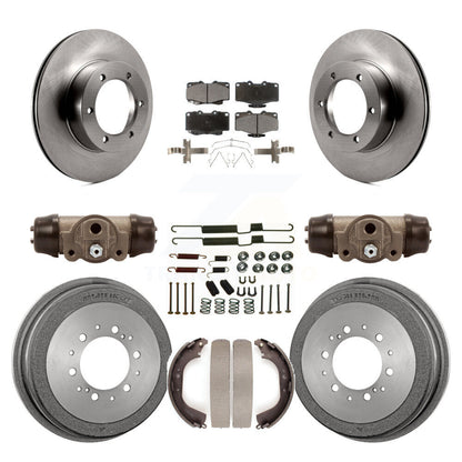 Kit de tambour à plaquettes en céramique, Rotor de frein à disque avant et arrière (9 pièces) pour Toyota Pickup 4Runne