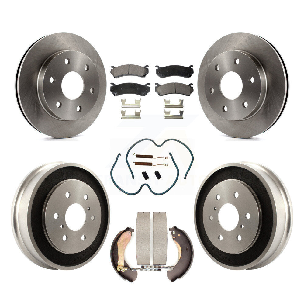 Kit de plaquettes et de tambour en céramique pour Rotor de frein avant et arrière (7 pièces) pour Chevrolet Silverado 150