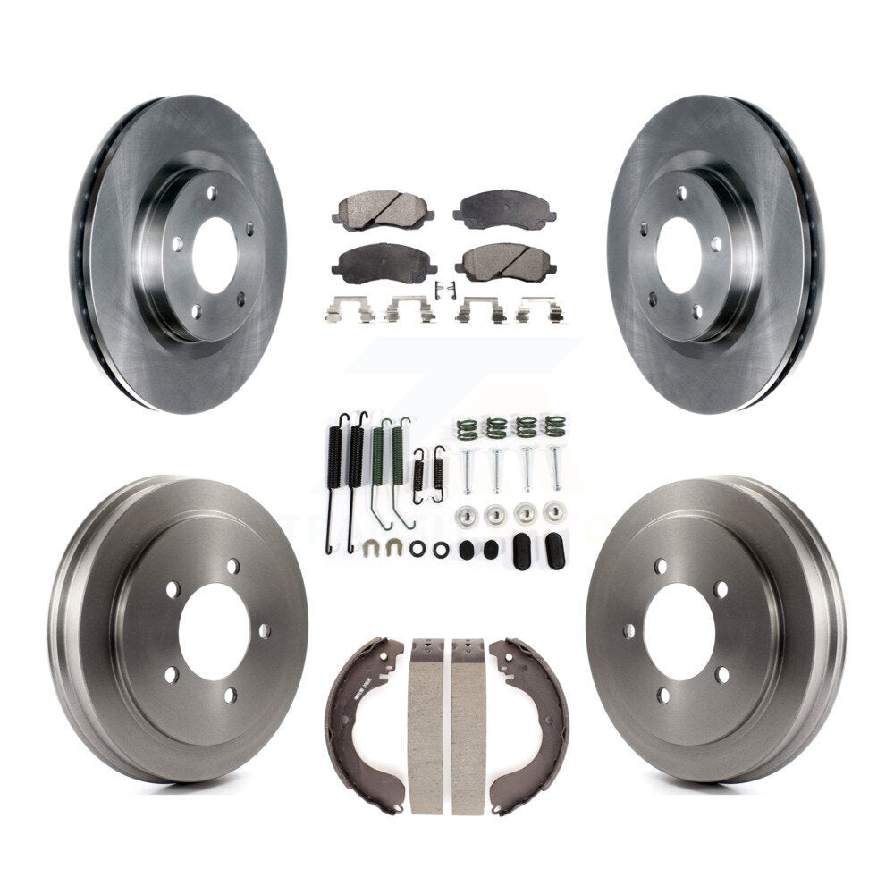 Kit de tambour de tampon en céramique de Rotor de frein avant et arrière (7 pièces) pour Jeep Patriot Compass Dodg