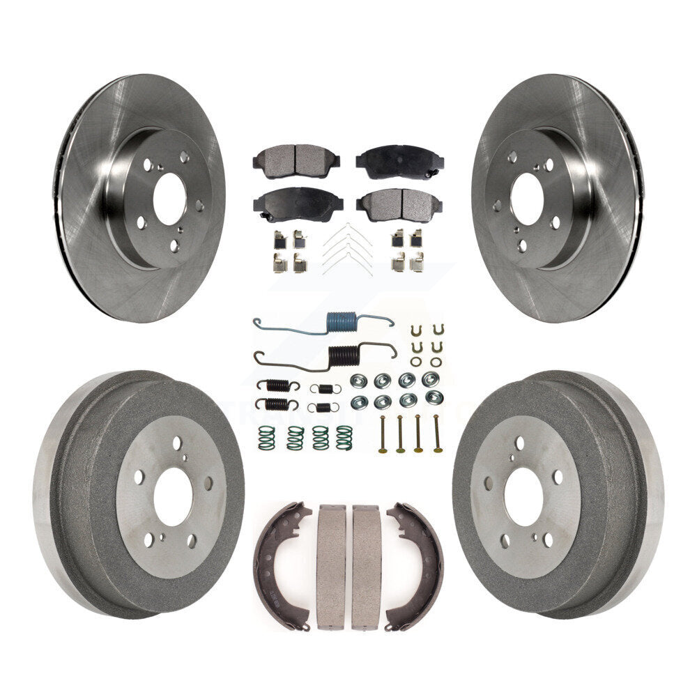 Kit de tambour de tampon en céramique de Rotor de frein à disque avant et arrière (7 pièces) pour Toyota RAV 1996-2000