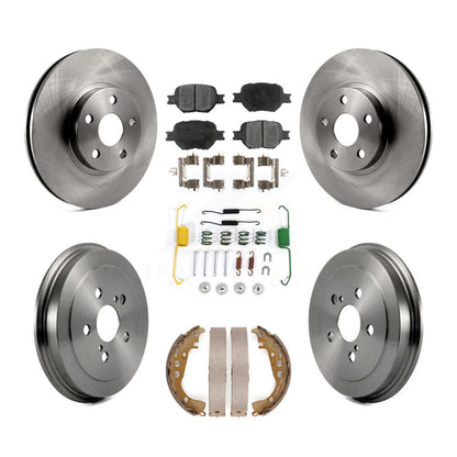 Rotors de frein à disque avant et arrière, plaquettes en céramique et Kit de tambour (7 pièces) pour Toyota Celica