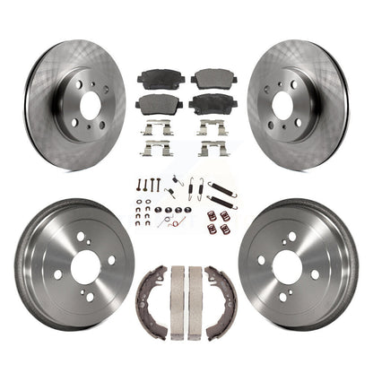 Kit de tambour à plaquettes en céramique, Rotor de frein à disque avant et arrière (7 pièces) pour Toyota Ech 2001 – 2005