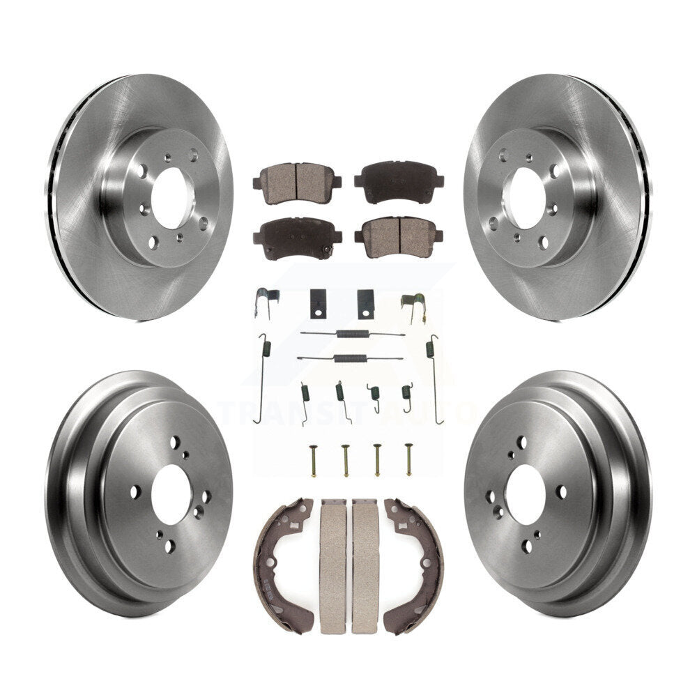 Kit de plaquettes et de tambour en céramique pour rotor de frein avant et arrière (7 pièces) pour Suzuki Aeri 2002-2005