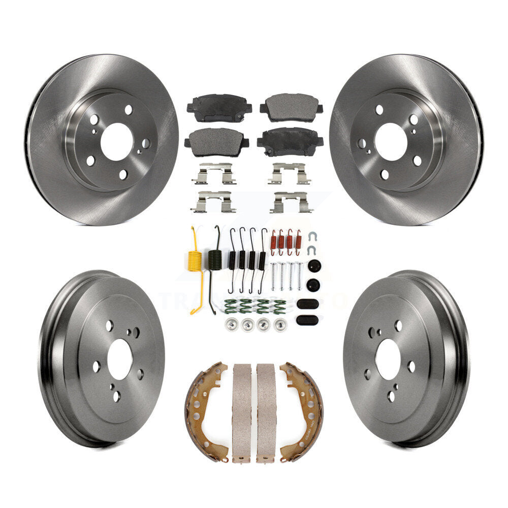 Kit de plaquettes et de tambour en céramique pour Rotor de frein avant et arrière (7 pièces) pour Toyota Priu 2004 – 2007