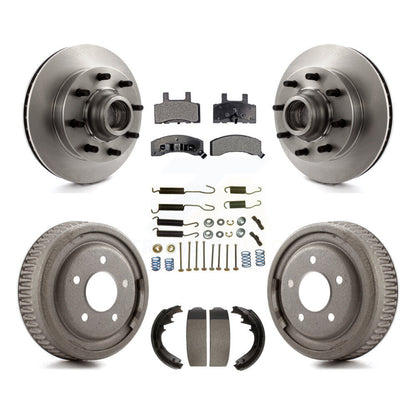Rotors de frein à disque avant et arrière, plaquettes en céramique et Kit de tambour (7 pièces) pour GMC Yukon