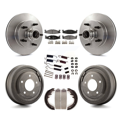 Kit de tambour de tampon en céramique de Rotor de frein avant et arrière (7 pièces) pour Ford F-150 E-150 Econolin