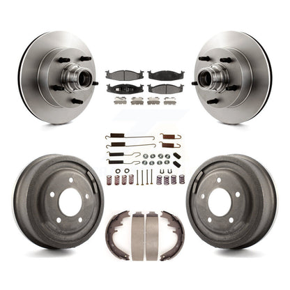 Kit de tambour de plaquettes en céramique de Rotors de frein avant et arrière (7 pièces) pour Ford E-150 Econoline Clu