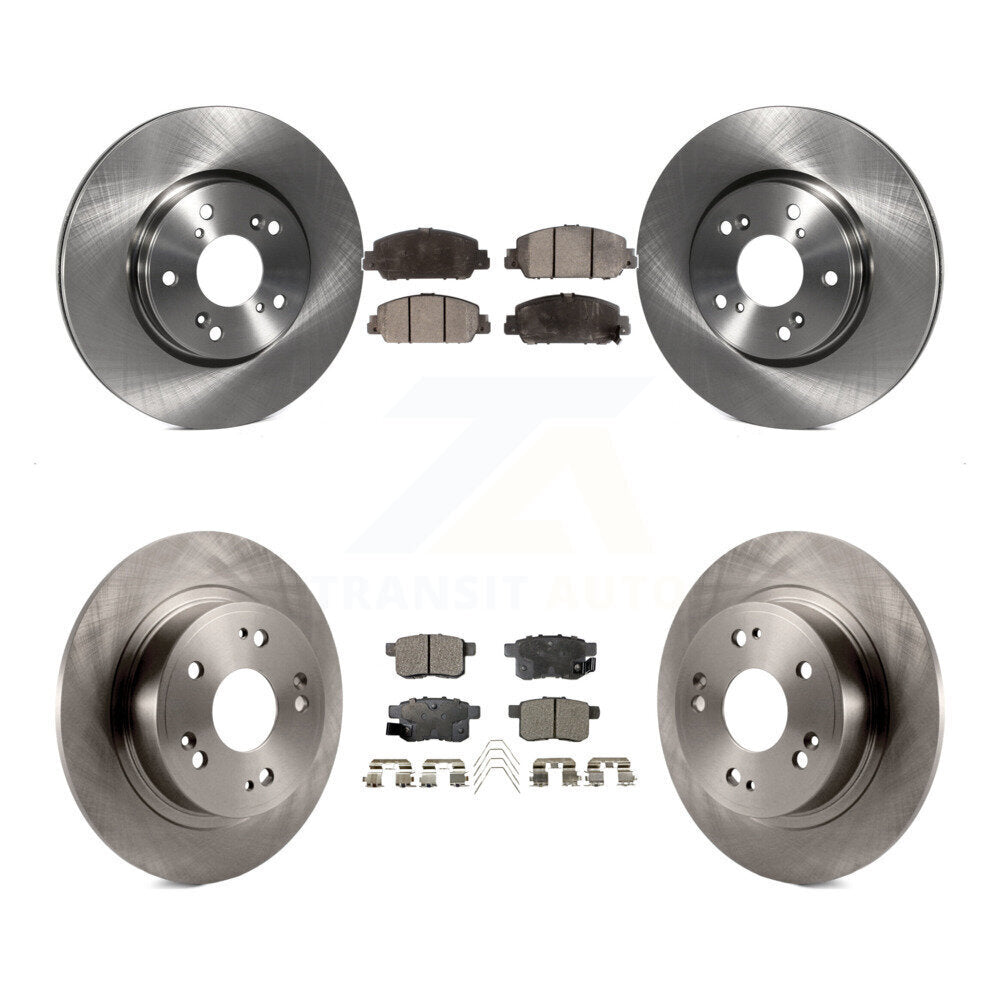 Kit de rotors de frein à disque avant et arrière et plaquettes en céramique pour Honda Accord K8T-102568
