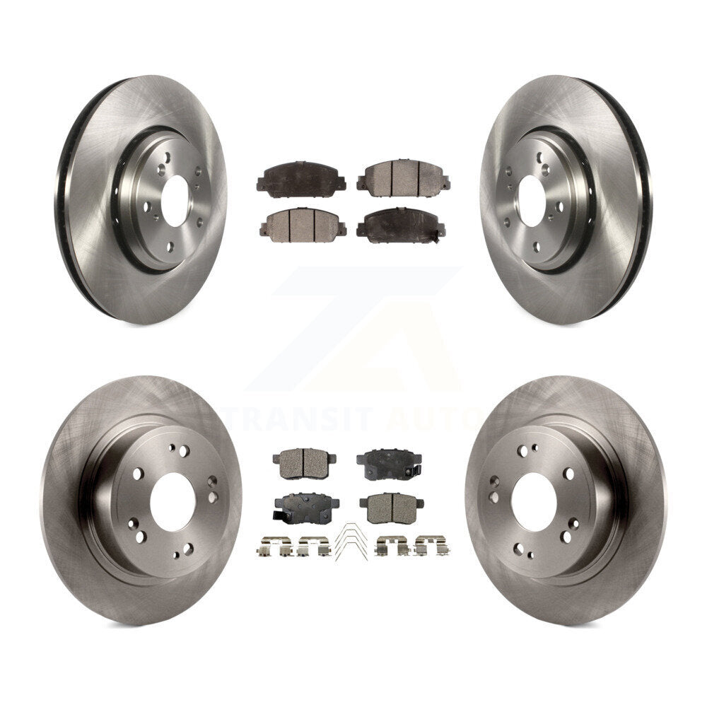 Kit de rotors de frein à disque avant et arrière et plaquettes en céramique pour Honda Accord K8T-102569