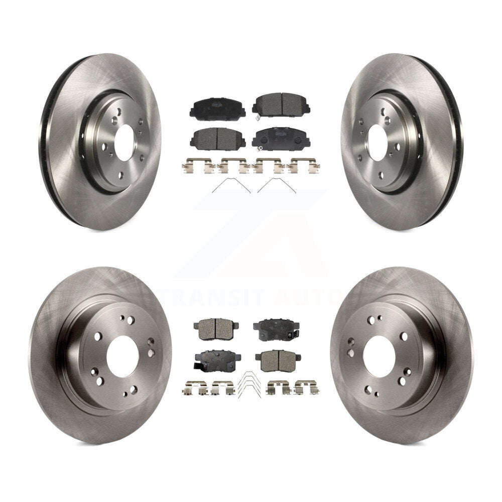 Kit de rotors de frein à disque avant et arrière et plaquettes en céramique pour Honda Accord K8T-102570