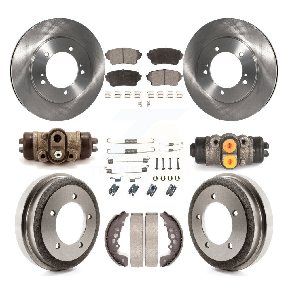 Kit de plaquettes et de tambour en céramique, Rotor de frein à disque avant et arrière (9 pièces) pour Suzuki Grand Vitar