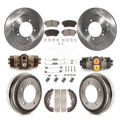 Kit de plaquettes et de tambour en céramique, Rotor de frein à disque avant et arrière (9 pièces) pour Suzuki Grand Vitar