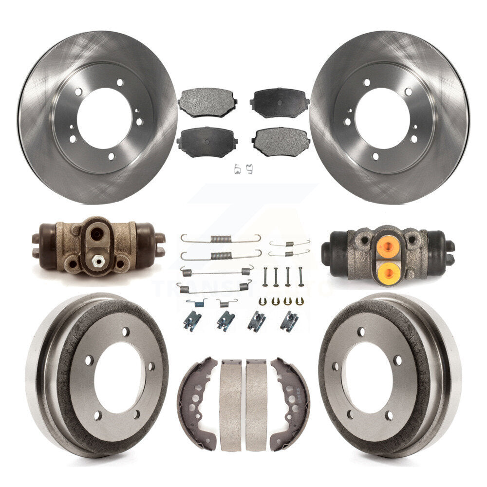 Kit de plaquettes et de tambour en céramique, Rotor de frein à disque avant et arrière (9 pièces) pour Suzuki Grand Vitar