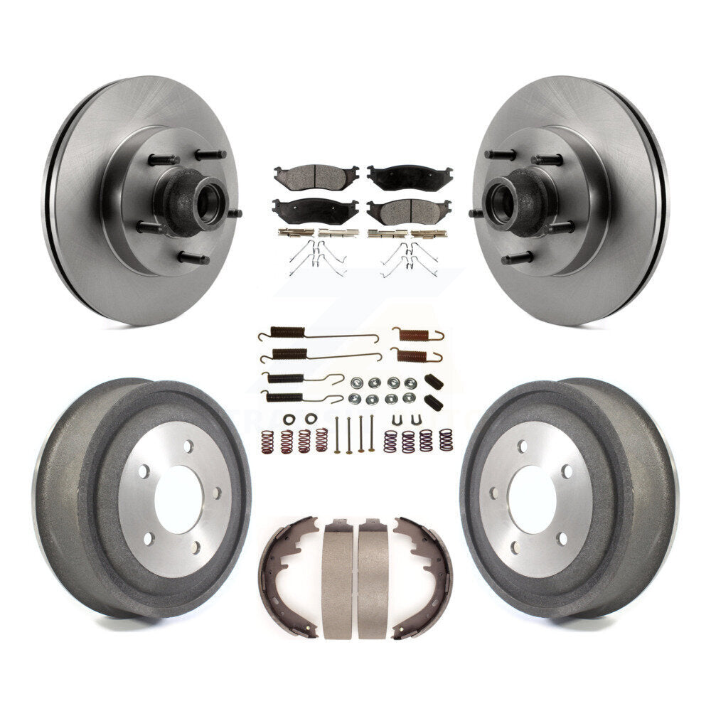 Kit de tambour à plaquettes en céramique pour Rotor de frein avant et arrière (7 pièces) pour Ford E-150 Club Wago 2004