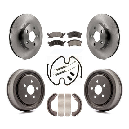 Rotors de frein à disque avant et arrière, Kit de tampons et de tambour en céramique (7 pièces) pour Chevrolet Cavalie