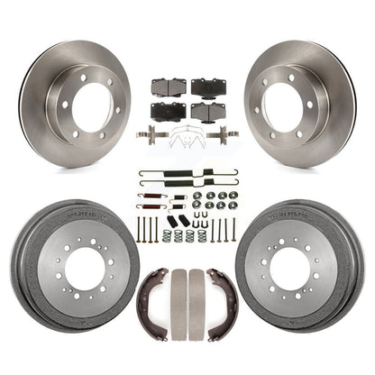Rotors de frein à disque avant et arrière, plaquettes en céramique et Kit de tambour (7 pièces) pour Toyota 4Runner