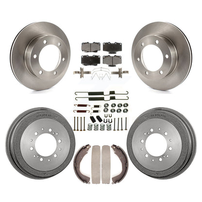 Rotors de frein à disque avant et arrière, plaquettes en céramique et Kit de tambour (7 pièces) pour Toyota 4Runner