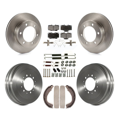 Rotors de frein à disque avant et arrière, plaquettes en céramique et Kit de tambour (7 pièces) pour Toyota 4Runner