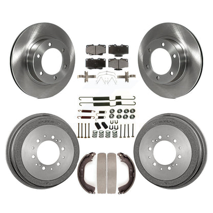 Rotors de frein à disque avant et arrière, plaquettes en céramique et Kit de tambour (7 pièces) pour Toyota 4Runner