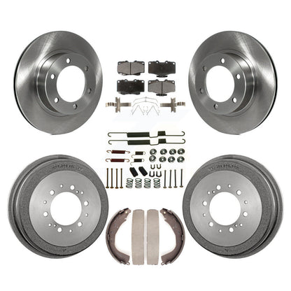 Rotors de frein à disque avant et arrière, plaquettes en céramique et Kit de tambour (7 pièces) pour Toyota 4Runner