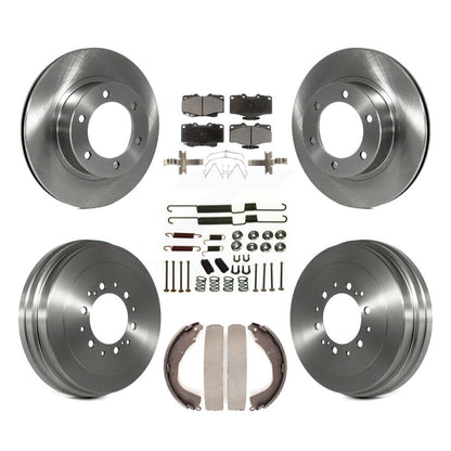 Rotors de frein à disque avant et arrière, plaquettes en céramique et Kit de tambour (7 pièces) pour Toyota 4Runner